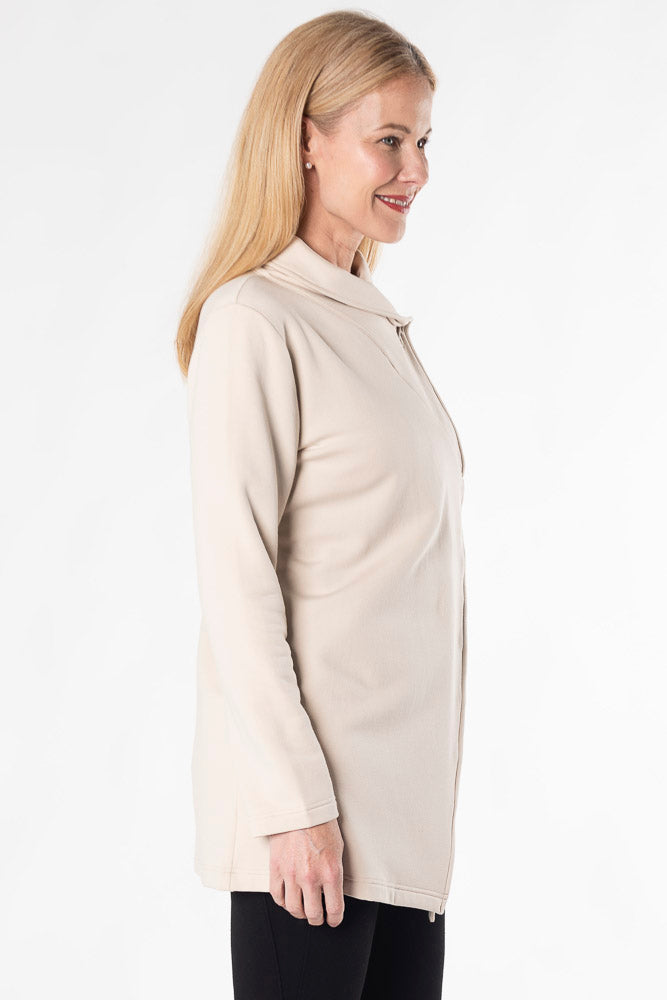 Lucy Shawl Collar Bamboo Cardigan - Oat - Terrera