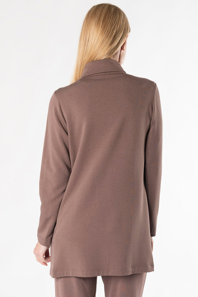 Lucy Shawl Collar Bamboo Cardigan - Latte - Terrera