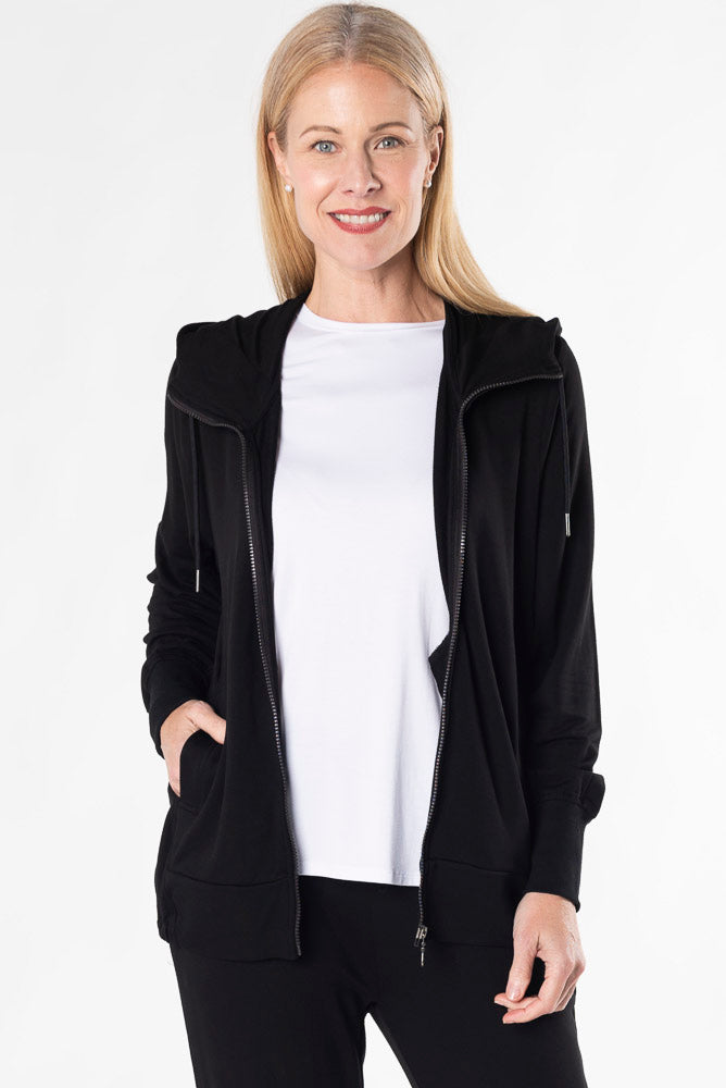Bamboo zip up hoodie hotsell