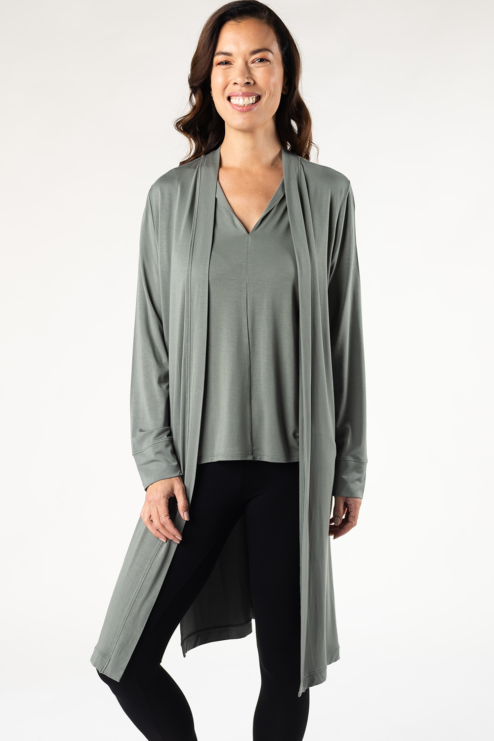 Joanie Bamboo Duster - Seagrass - Terrera