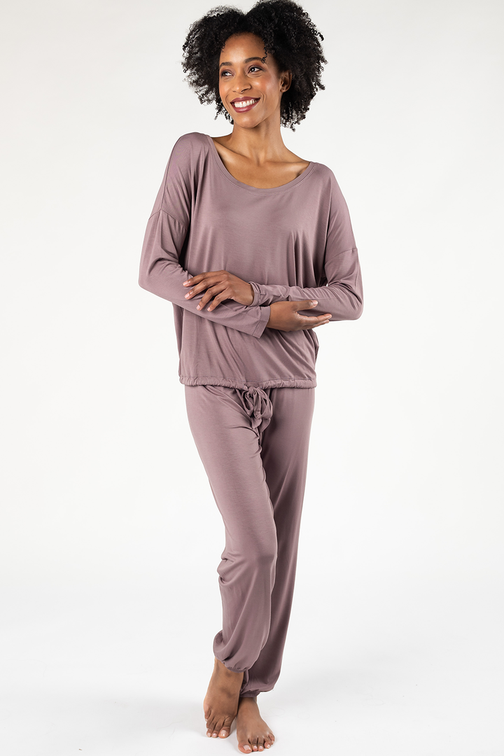 Snuggle-Up Bamboo Lounge Set - Mauve Taupe - Terrera