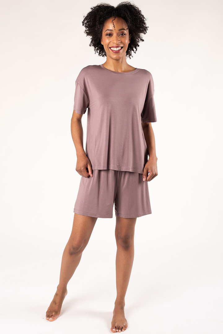 Fable Bamboo Lounge Set - Mauve Taupe - Terrera