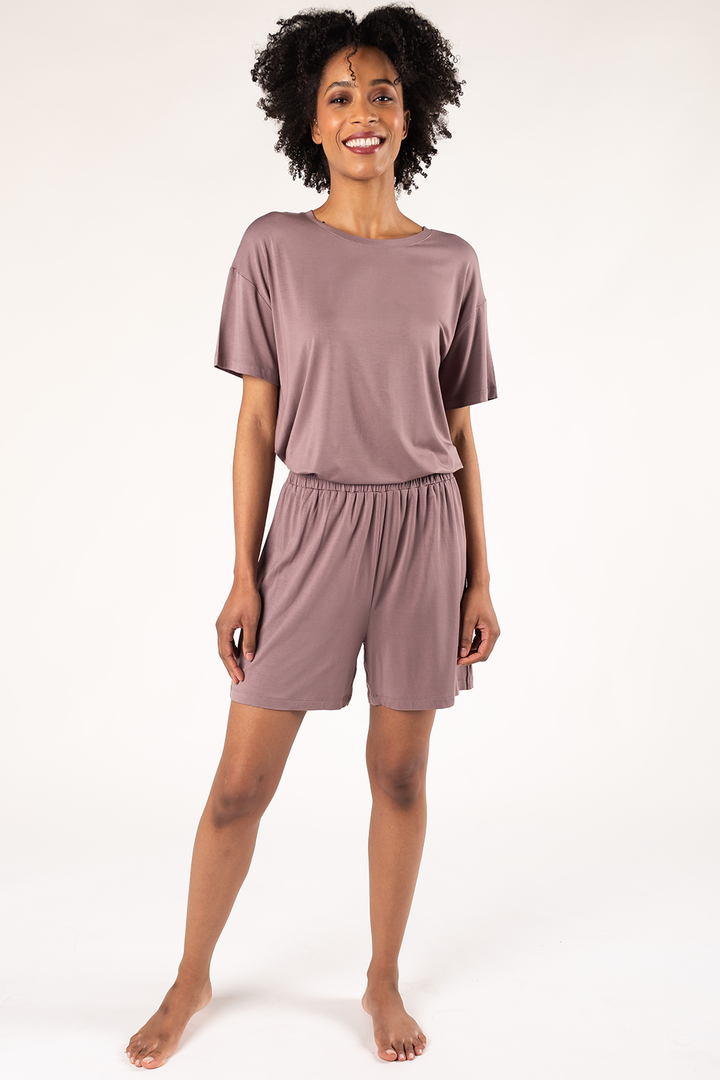 Fable Bamboo Lounge Set - Mauve Taupe - Terrera