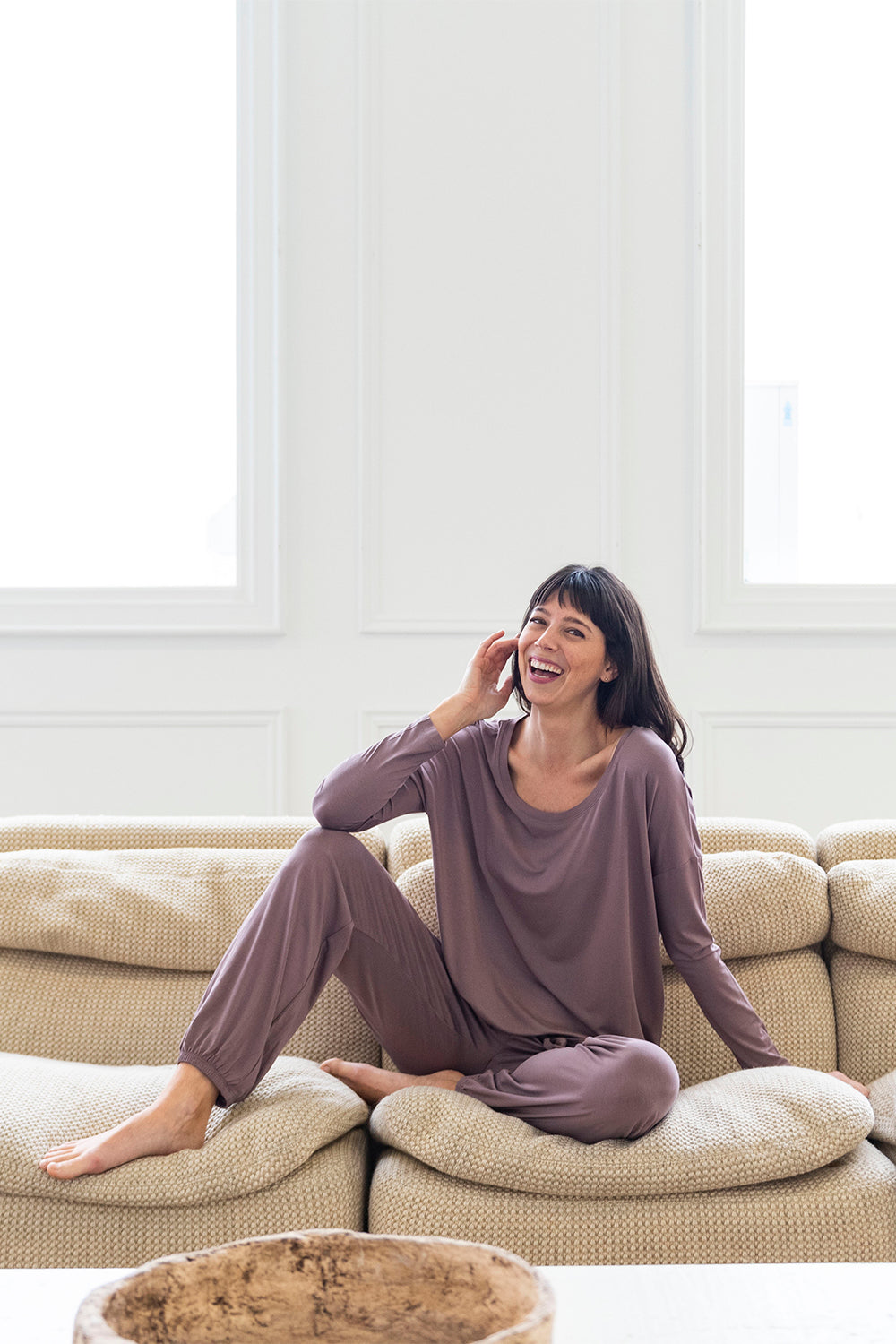 Snuggle-Up Bamboo Lounge Set - Mauve Taupe - Terrera