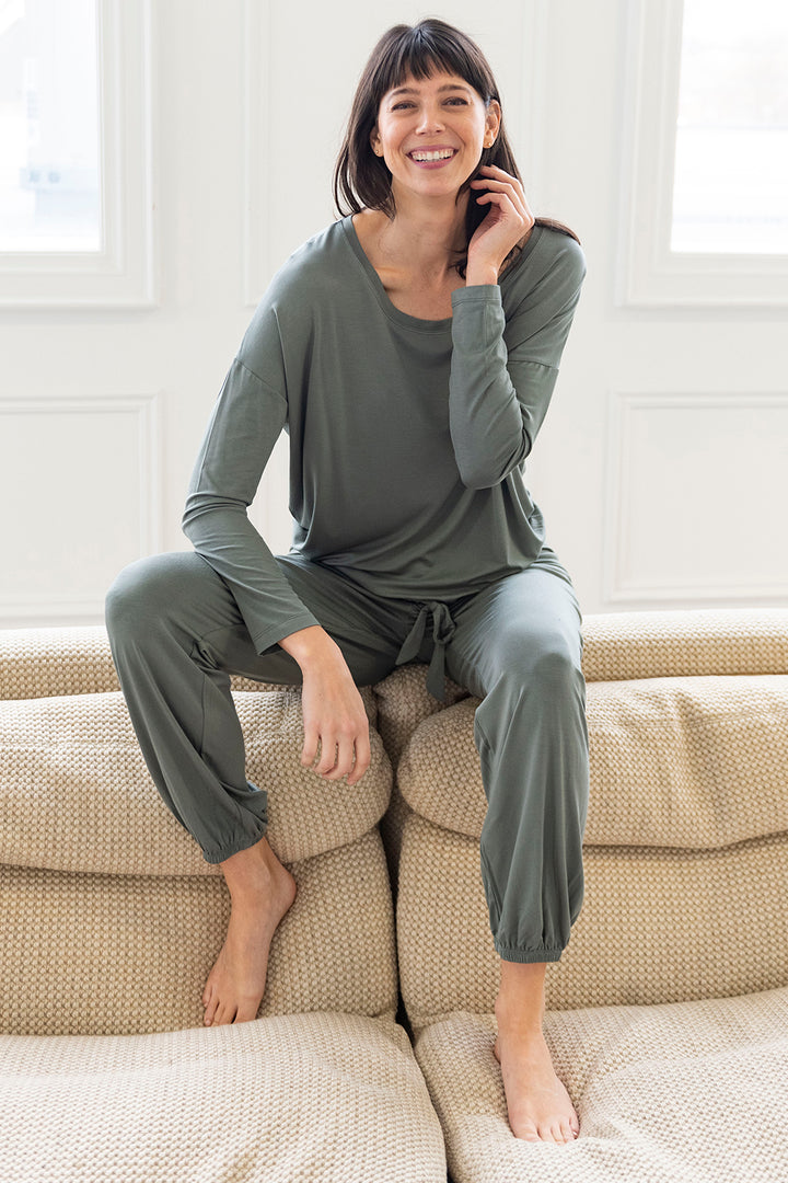Snuggle-Up Bamboo Lounge Set - Seagrass - Terrera