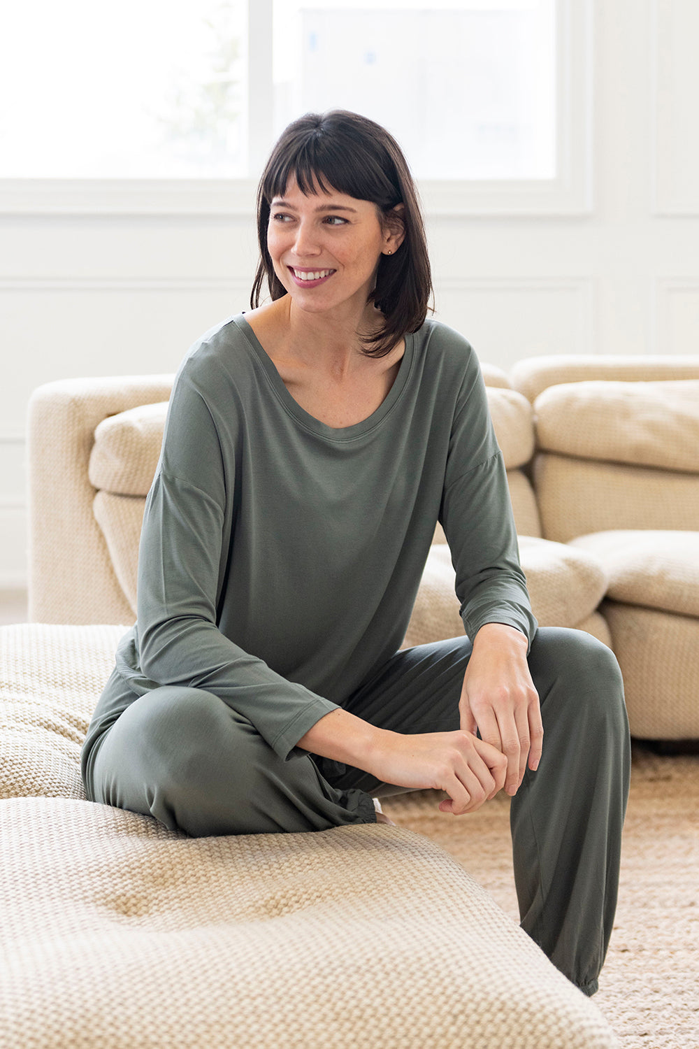 Snuggle-Up Bamboo Lounge Set - Seagrass - Terrera