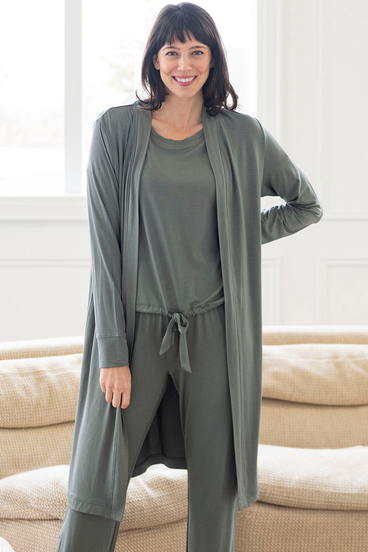 Joanie Bamboo Duster - Seagrass - Terrera