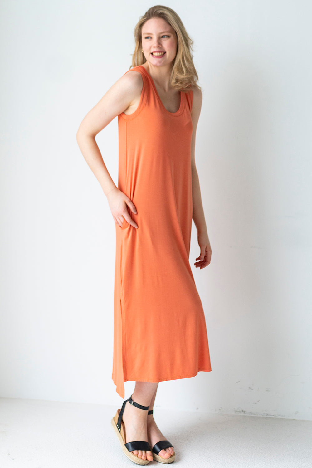 Haley Maxi Dress - Apricot