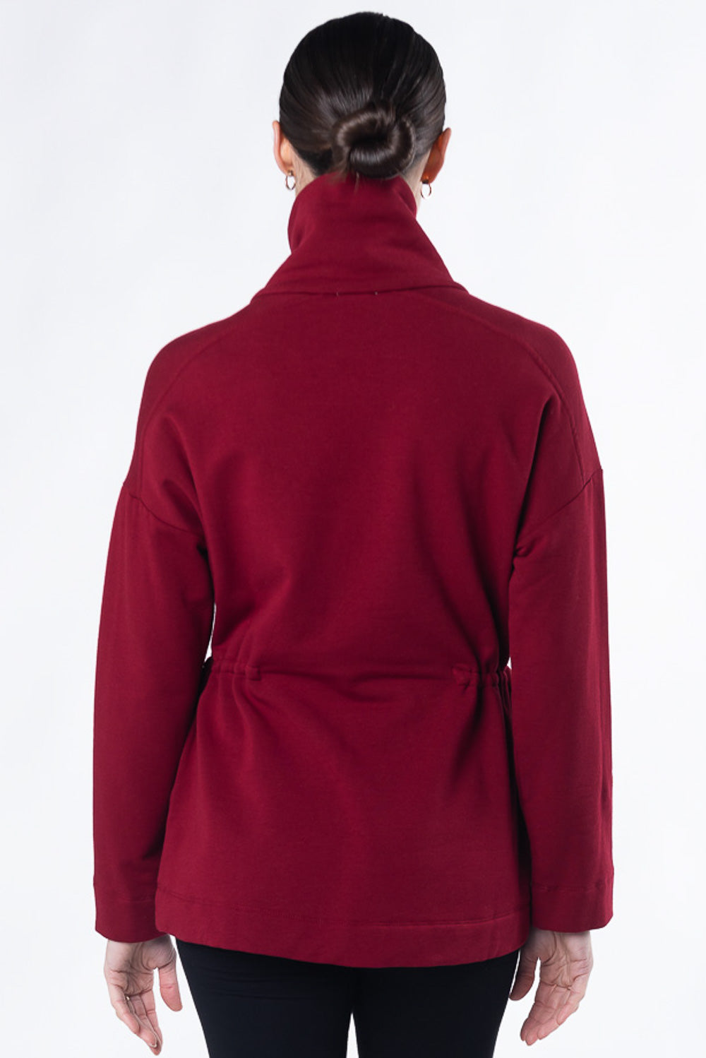 Arden Half-Zip Bamboo Sweatshirt - Cranberry