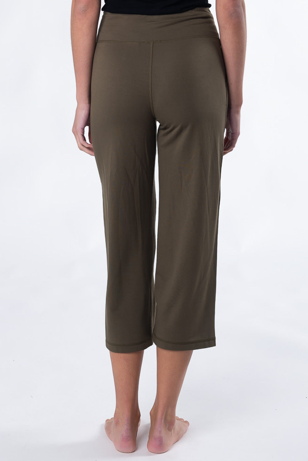 Dion Cropped Pant - Deep Olive