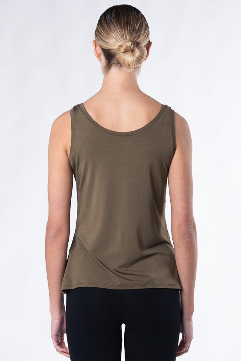 Cindy Bamboo Tank - Deep Olive - Terrera