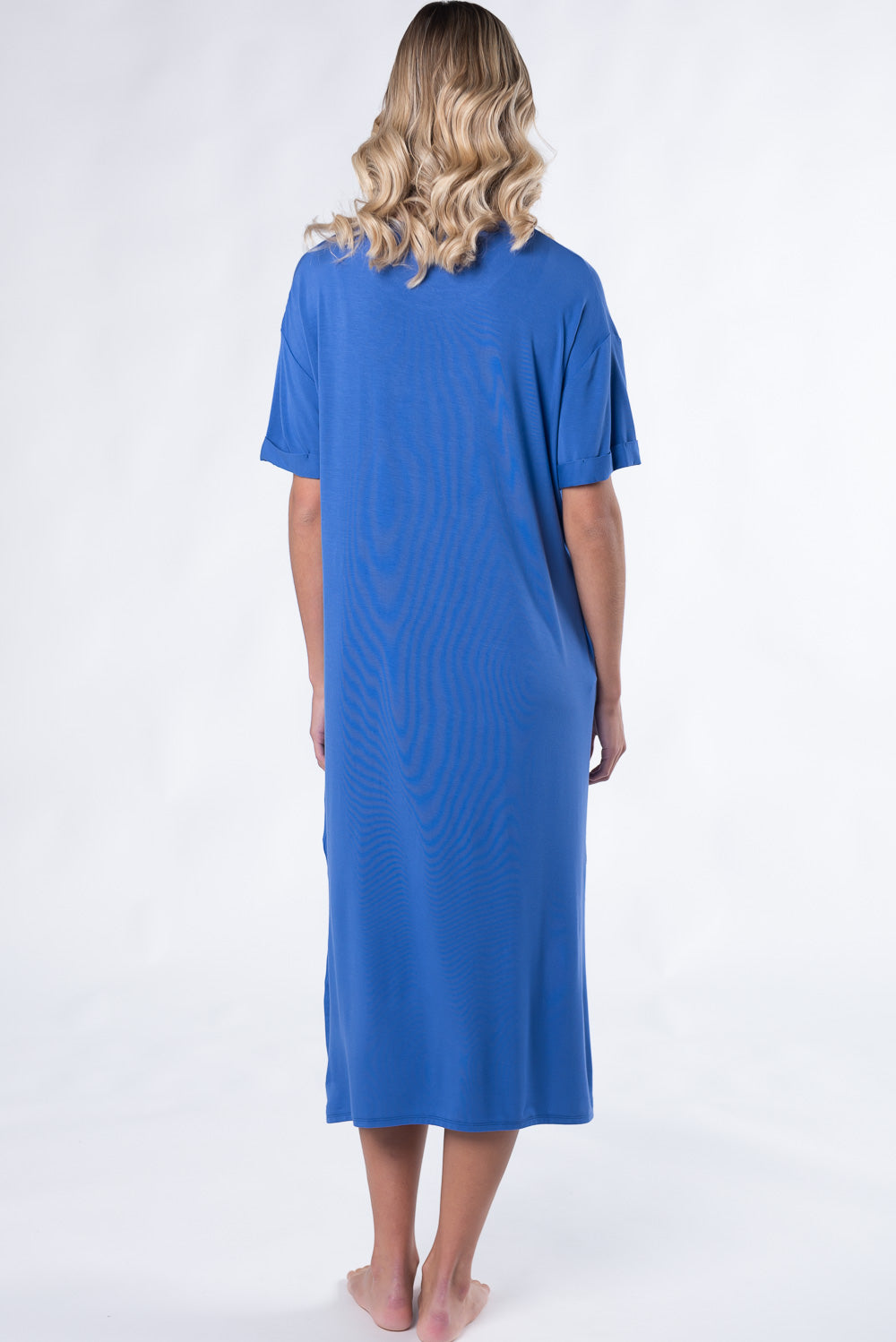 blue t shirt dress