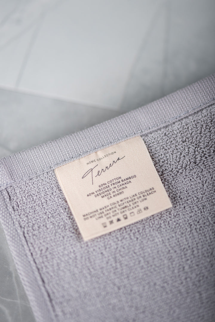 Bamboo 3-Piece Towel Set - Grey - Terrera