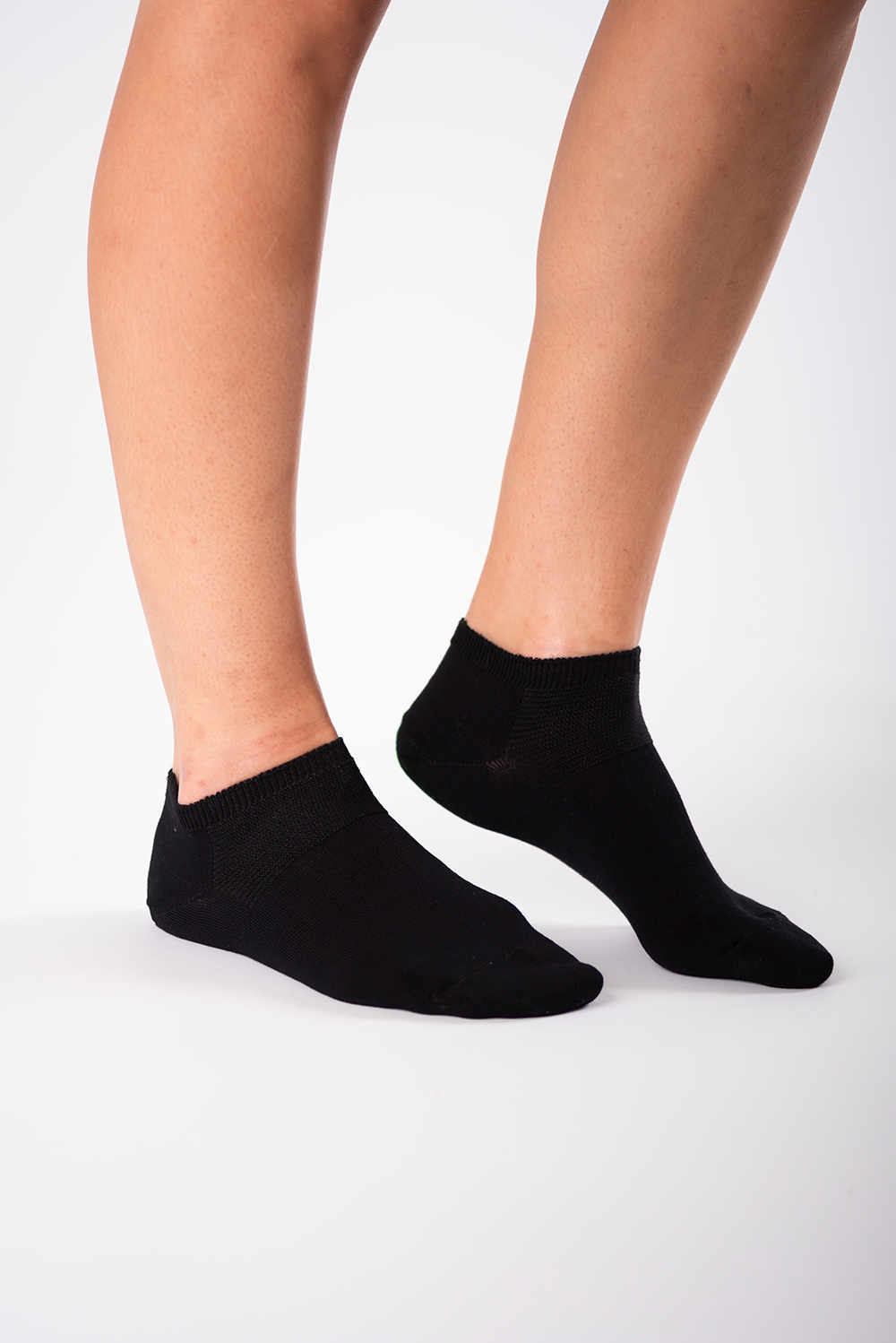 Ladies' 2-Pack Ankle Length Bamboo Socks - Black - Terrera