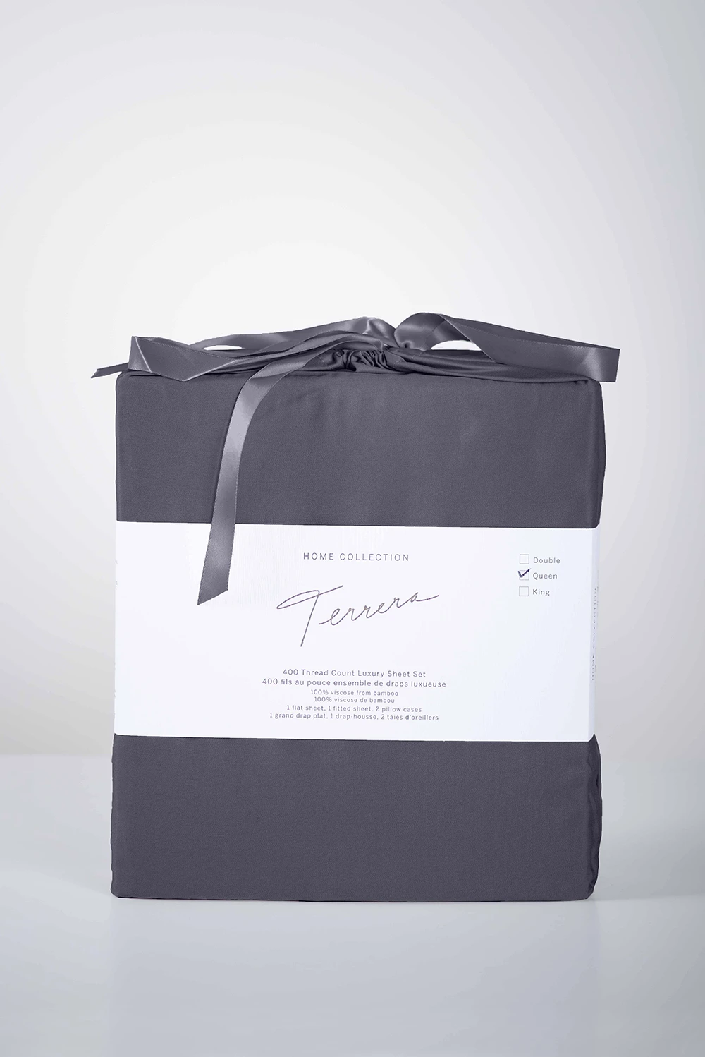 Bamboo Sheet Set - Charcoal - Terrera