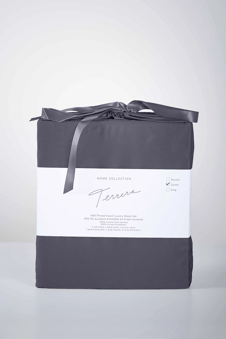 Bamboo Sheet Set - Charcoal - Terrera