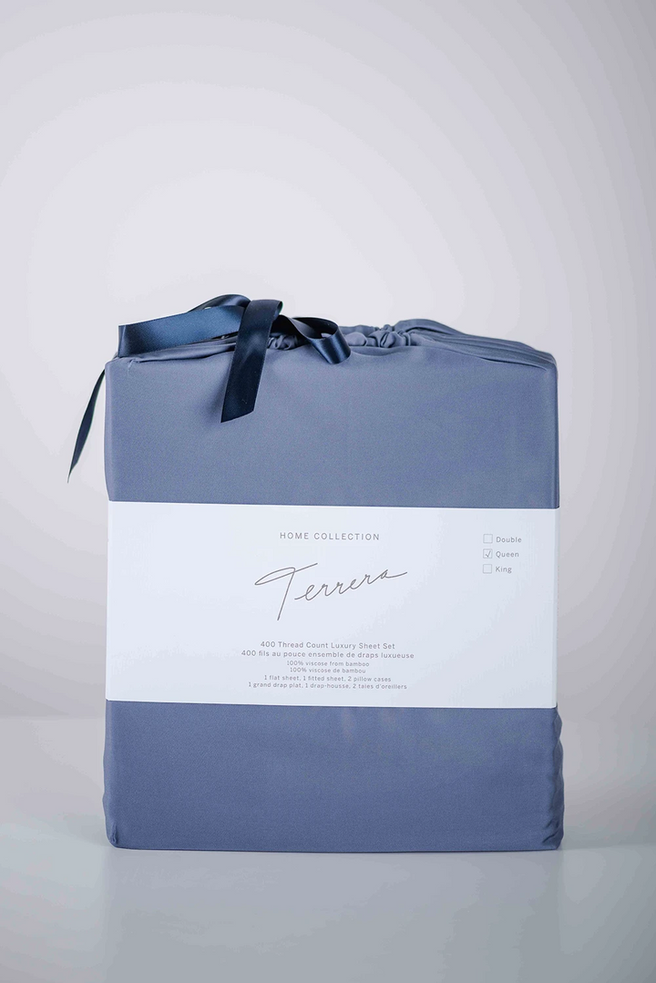 Bamboo Sheet Set - Mineral Blue - Terrera