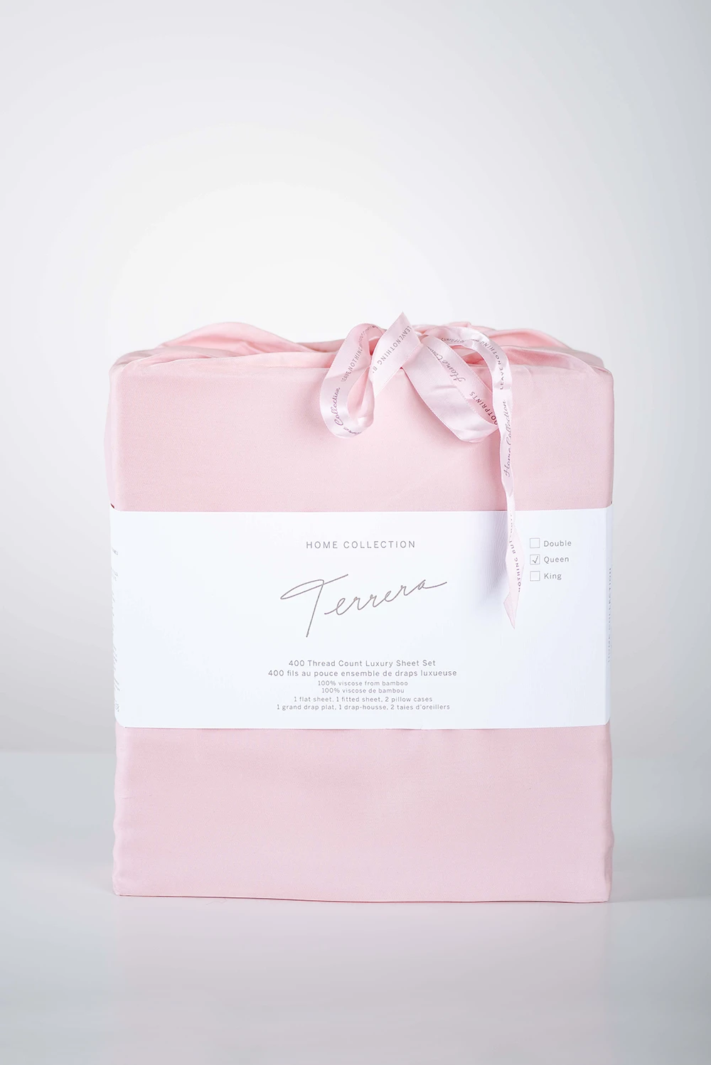 Bamboo Sheet Set - Pale Rose - Terrera