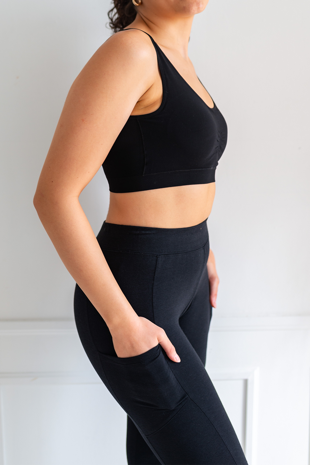 Viva Pocket Bamboo Leggings Black Terrera